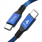 Cable For Thunderbolt 4 Cable 1.6Ft, Nylon Braided 40Gbps Usb C Cable With 100W Pd, 40Gbps, 8K Dis
