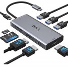 Docking Station Usb C Adapter,9 In 1 Triple Display Usb C Hub Multiport Adapter Dongle With 2 Hdmi