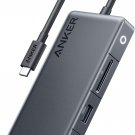 Anker USB C Hub, 341 USB-C Hub (7-in-1, 4K HDMI) with 3 5Gbps USB-C and USB-A Data Ports, Max 100W