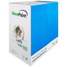 NavePoint Cat6 (CCA), 1000ft, White, Solid Bulk Ethernet Cable, 550MHz, 23AWG 4 Pair, Unshielded T