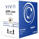 VIVO White 1,000ft Bulk Cat5e, CCA Ethernet Cable, 24 AWG, UTP Pull Box, Cat-5e Wire, Indoor, Netw