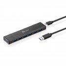 j5create 7-Port Powered USB 3.0 Data Hub with 3.3 ft Extended Cable [20W Power Adapter Included] f