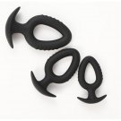 Wearable Silicone Threaded Anal Plug Training Set 3Pcs Butt Plug Sex Toy Waterproof Hollow Butt Plug Wearable Silicone Threaded Anal Plug Training Set 3Pcs Butt Plug Sex Toy Waterproof Hollow Butt Plug