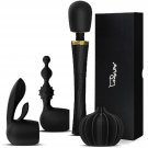 Wand Vibrator Kit For Couples, Powerful Cordless Vibrating Wand With 3 Attachments For Clitoral, G-S Wand Vibrator Kit For Couples, Powerful Cordless Vibrating Wand With 3 Attachments For Clitoral, G-S