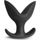 V-Shaped Opening Anal Plug Silicone Butt Plug Male Female Sex Toy Black V-Shaped Opening Anal Plug Silicone Butt Plug Male Female Sex Toy Black