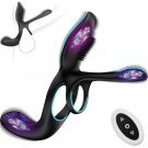 Vibrator For Couple, 3 In 1 Vibrating Cock Ring With 10 Modes, Men'S Penis Rings Vibrators, Perineum Vibrator For Couple, 3 In 1 Vibrating Cock Ring With 10 Modes, Men'S Penis Rings Vibrators, Perineum