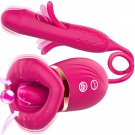 Vibrator Dildo Women Sex Toys - Mouth Rose Sex Toy Flapping G-Spot Vibrators With 10 Tongue Licking, Vibrator Dildo Women Sex Toys - Mouth Rose Sex Toy Flapping G-Spot Vibrators With 10 Tongue Licking,
