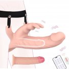 Vibrating Strap On Dildo Harness Penis Sleeve Extender Adult Toys With 10 Vibration Modes App Remote Vibrating Strap On Dildo Harness Penis Sleeve Extender Adult Toys With 10 Vibration Modes App Remote