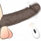 Vibrating Penis Sleeve With Cock Ring:Realistic Penis Extender To Enlarge/Prolong/G-Spot Stimulation Vibrating Penis Sleeve With Cock Ring:Realistic Penis Extender To Enlarge/Prolong/G-Spot Stimulation