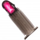 Vibrating Penis Sleeve Cock Sleeve Enlarge Extender Penis Rings Reusable Penis Sleeve Ribbed Lengthe