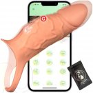 Vibrating Penis Sleeve Cock Ring, All Liquid Silicone Soft Couples Adult Sex Toys For Men Women, App Vibrating Penis Sleeve Cock Ring, All Liquid Silicone Soft Couples Adult Sex Toys For Men Women, App