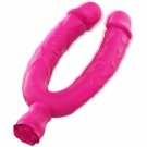 Vibrating Double Ended Dildo Silicone Bendable Realistic Penis Dual Penetration Vibrator With 10 Vib Vibrating Double Ended Dildo Silicone Bendable Realistic Penis Dual Penetration Vibrator With 10 Vib
