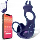Vibrating Cock Ring With Testicle Vibrator - App Remote Control & 3 In 1 Couples Sex Toys Penis Ring Vibrating Cock Ring With Testicle Vibrator - App Remote Control & 3 In 1 Couples Sex Toys Penis Ring