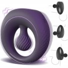 Vibrating Cock Ring With 360° Adjustable Bead Clitoral Stimulator, Pleasure Penis Ring Vibrator Cou Vibrating Cock Ring With 360° Adjustable Bead Clitoral Stimulator, Pleasure Penis Ring Vibrator Cou