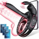 Vibrating Cock Ring Sex Toys For Couples Men - Vibrator Penis Sleeve With Rabbit Clitoris Vibrators,