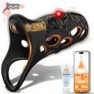 Vibrating Cock Ring Penis Sleeve - App Control Male Vibrator Penis Ring Extender Adult Couples Sex T