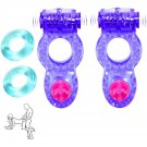 Vibrating Cock Ring Penis Ring Vibrator Couples Adult Sex Toys &Games With Clitoral Stimulator Cock 