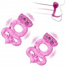 Vibrating Cock Ring For Men Delay Ejaculation, Disposable Penis Ring Vibrator Male Erection Enhancin