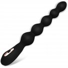 Vibrating Anal Beads Butt Plug, Rechargeable Silicone Anal Vibrator With 7 Vibration Modes Waterproo