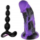 Vibrating Anal Beads + 2.5'' Diameter Thick Huge Dildo Vibrating Anal Beads + 2.5'' Diameter Thick Huge Dildo