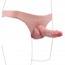 Unique Liquid Silicone Made Soft Hollow Sleeve Dildo Panties Wearable Dildo Strap On Lifelike Realis