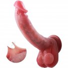 Uncut Realistic Dildos Foreskin Dildo With Movable Balls,Liquid Silicone Real Skin Dildo With Suctio Uncut Realistic Dildos Foreskin Dildo With Movable Balls,Liquid Silicone Real Skin Dildo With Suctio