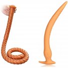Ultra Long Anal Plug Anus Dilator, Flexible Liquid Silicone Anal Butt Plug Adult Sex Toys For Women 