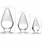 Triple Cones 3Piece Anal Plug Set - Clear (Ag457) Triple Cones 3Piece Anal Plug Set - Clear (Ag457)