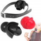 Tongue Fixed Bondage Ball Gag For Sex, Open Mouth Silicone Ball, Sm Restraints Toys Sex Gag Mouth Pl