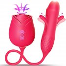 Sucking Vibrator Rose Sex Toy - 10 Suction Vibration Flapping Clitoral Stimulator & G Spot Thrusting Sucking Vibrator Rose Sex Toy - 10 Suction Vibration Flapping Clitoral Stimulator & G Spot Thrusting