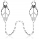 Silver Nipple Clamps Breast Clamps Bdsm Nipple Stimulation Tainless Steel Springs Non-Piercing Nippl Silver Nipple Clamps Breast Clamps Bdsm Nipple Stimulation Tainless Steel Springs Non-Piercing Nippl