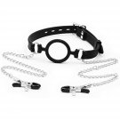 Silicone Strap Sex Open Mouth Gag With Nipple Clamps, Sm Toys Bondage Restraints Bite Gag Muzzles Fo Silicone Strap Sex Open Mouth Gag With Nipple Clamps, Sm Toys Bondage Restraints Bite Gag Muzzles Fo