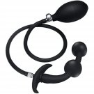 Silicone Expand Inflatable Anal Plug With Built-In Steel Balls Adult Sex Toys, Couple Pleasure Butt 
