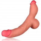 Silicone Double Sided Dildo Strapless Strap-On Dildo With Vivid Glans Realistic Double-Ended Dildo A Silicone Double Sided Dildo Strapless Strap-On Dildo With Vivid Glans Realistic Double-Ended Dildo A