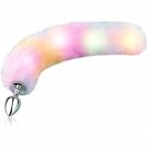 Sexy Fox Tail Anal Plug Sex Foreplay Glowing Adult Toys Fashion Role-Playing Alloy Anus Stopper Furr