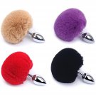 Set Of 4 Pieces Fluffy Bunny Tail Stainess Steel Anal Butt Plug Rabbit'S Tail Adult Sex Toy For Coup Set Of 4 Pieces Fluffy Bunny Tail Stainess Steel Anal Butt Plug Rabbit'S Tail Adult Sex Toy For Coup