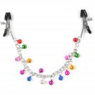Rainbow Bells Nipple Clamps Non-Piercing Adjustable Metal Nipple Clamps On Nipple Rings Decorative C Rainbow Bells Nipple Clamps Non-Piercing Adjustable Metal Nipple Clamps On Nipple Rings Decorative C