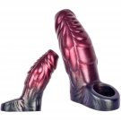 Pennis Sleeve Girth Enhancer For Men Red Black Mixed Color Silicone Penis Ring S M L Cock Sleeve 3 S Pennis Sleeve Girth Enhancer For Men Red Black Mixed Color Silicone Penis Ring S M L Cock Sleeve 3 S