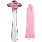 Mushroom Anal Plugs Glass Wand Dildo Crystal Dildo Penis Mushroom Anal Trainer Prostate Massager Gla