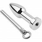 Metal Stainless Steel Detachable Hanging Ring Enema Anal Plug Anal Dilation Flushing Device Adult Se