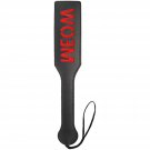 Meow Spanking Paddle, 12.6Inch Faux Leather Sex Sm Toys For Adults Bdsm Play, Black Meow Spanking Paddle, 12.6Inch Faux Leather Sex Sm Toys For Adults Bdsm Play, Black