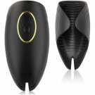 Mens Vibrator, Male Masturbator With 10 Vibrations With Ribbed Tunnel For Penis Stimulation Pleasure