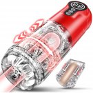 Male Masturbator Adult Penis Pump - Sex Toy Vibrator With 7 Thrusting Rotating & Vibrating Stimulati