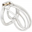 Male Chastity Device Ergonomic Design Stainless Steel Hinged Ring Male Cock Cage Adult Game Sex Toy Male Chastity Device Ergonomic Design Stainless Steel Hinged Ring Male Cock Cage Adult Game Sex Toy