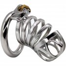 Male Breathable Chastity Cage Stainless Steel Device Belt Urethral Tube Bondage Fetish (50Mm) Male Breathable Chastity Cage Stainless Steel Device Belt Urethral Tube Bondage Fetish (50Mm)