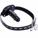 Lockable Dildo Penis Mouth Gag With Lock Bondage Leather Strap On Bdsm Adult Sex Toy (Long) Lockable Dildo Penis Mouth Gag With Lock Bondage Leather Strap On Bdsm Adult Sex Toy (Long)