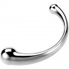 G-Spot Dildo, Stainless Steel Curved Dual Ended Fetish Plug, P-Spot G-Spot Stimulator For Anal Play G-Spot Dildo, Stainless Steel Curved Dual Ended Fetish Plug, P-Spot G-Spot Stimulator For Anal Play