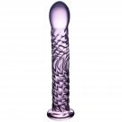 Glass Crystal Wand Pink Glass Dildo Glass Anal Plug Butt Plug G-Spot Wand Anal Dildo Massage Wand Gl