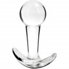 Glass Anal Plug With Curved Based For Comfortable Long Term Wear Transparent Butt Plug Prostate Mass Glass Anal Plug With Curved Based For Comfortable Long Term Wear Transparent Butt Plug Prostate Mass