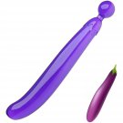 G Spot Dildo Double-Ended Realistic Dildo Butt Plugs Anal Sex Toys Eggplant-Shaped Pleasure Wand Vag